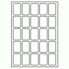 546 - Label Size 34mm x 51mm - 25 labels per sheet